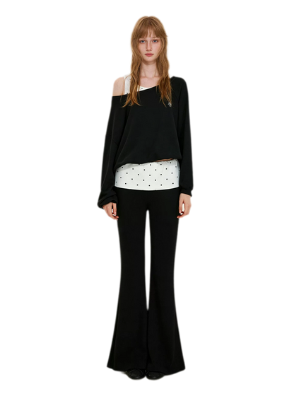 Polka Dot Asymmetrical Layered Set