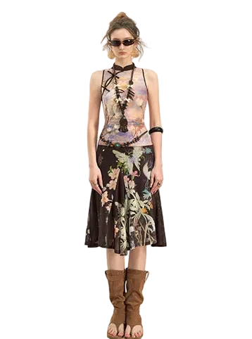 Tiger Eye Butterfly New Chinese Style Fashion Set