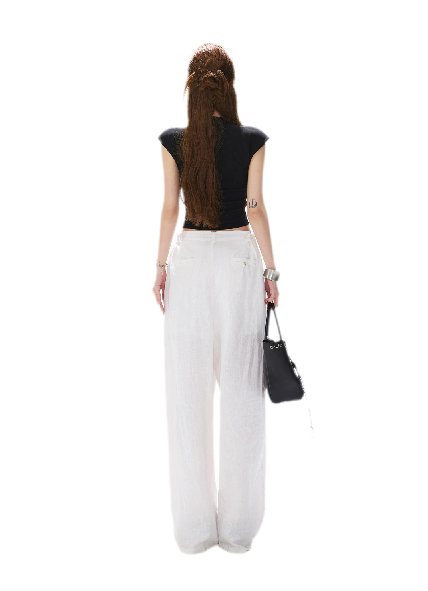 Lyocell Slim Embroidered Top