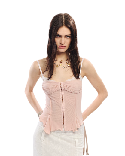 Original Lace Splicing Mesh Camisole