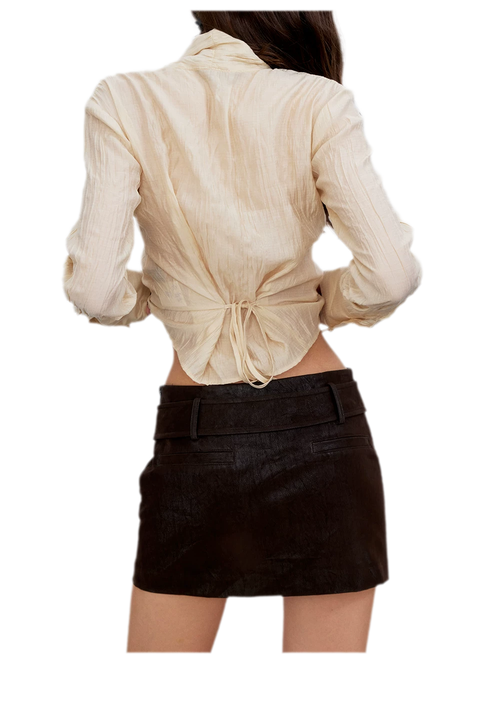 Vintage Utility Belted Mini Skirt