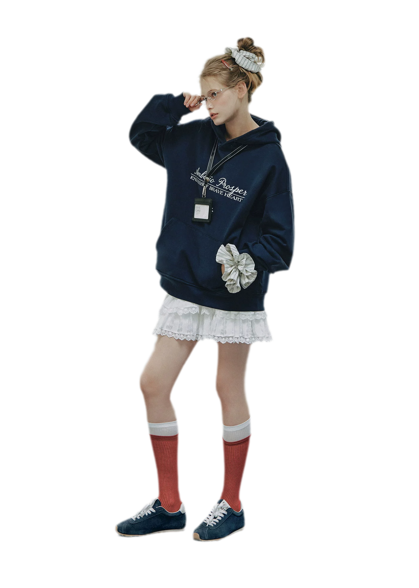 Embroidered Cotton Hooded Sweatshirt