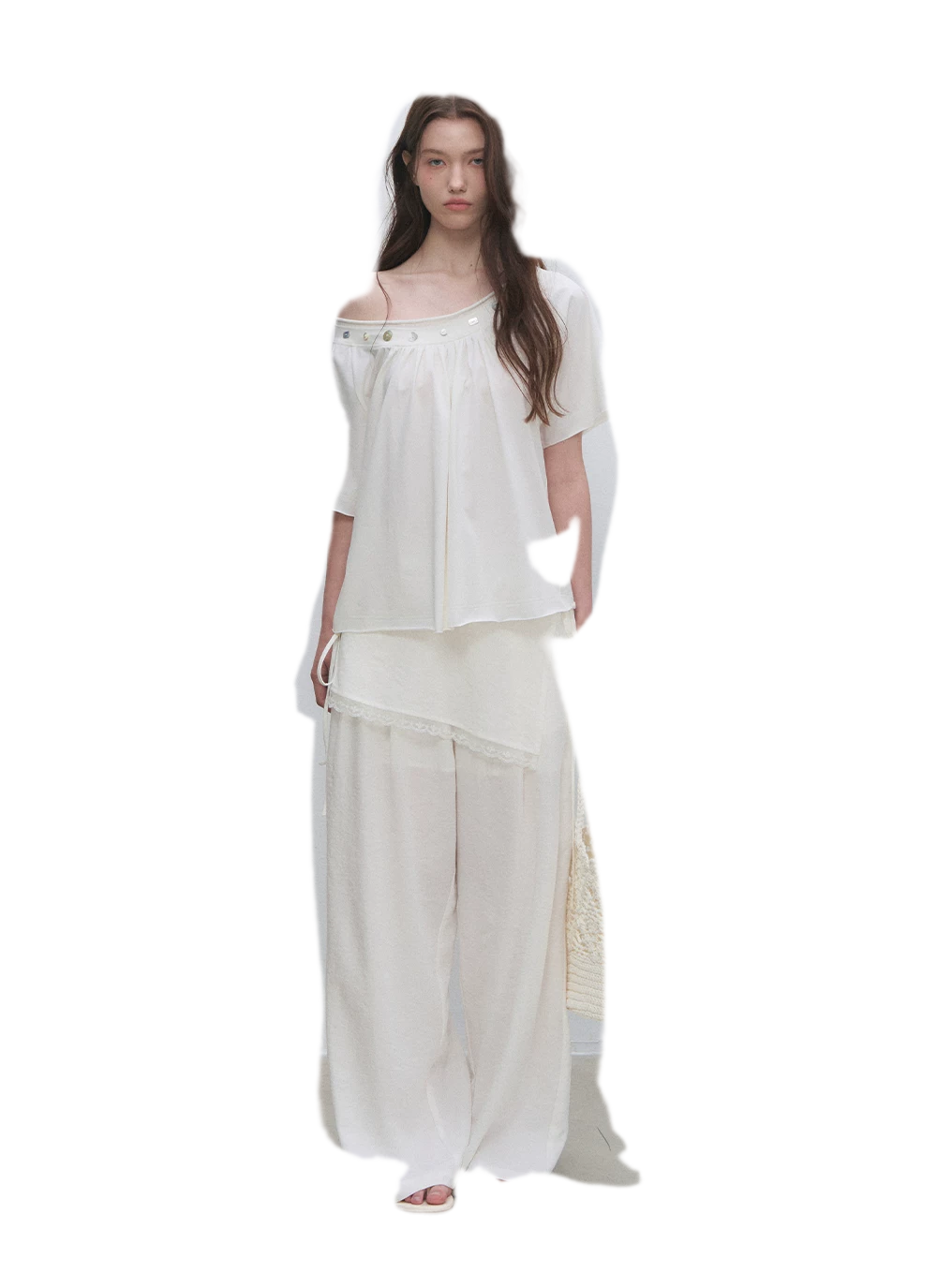 Modal Asymmetric Draped Top