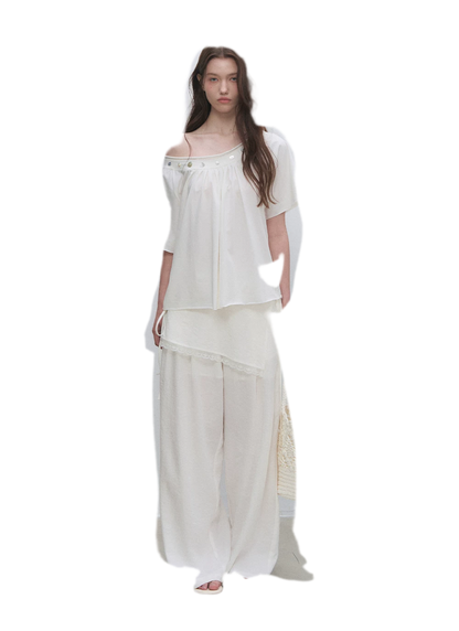Modal Asymmetric Draped Top