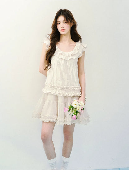 Ruffled A-Line Dress