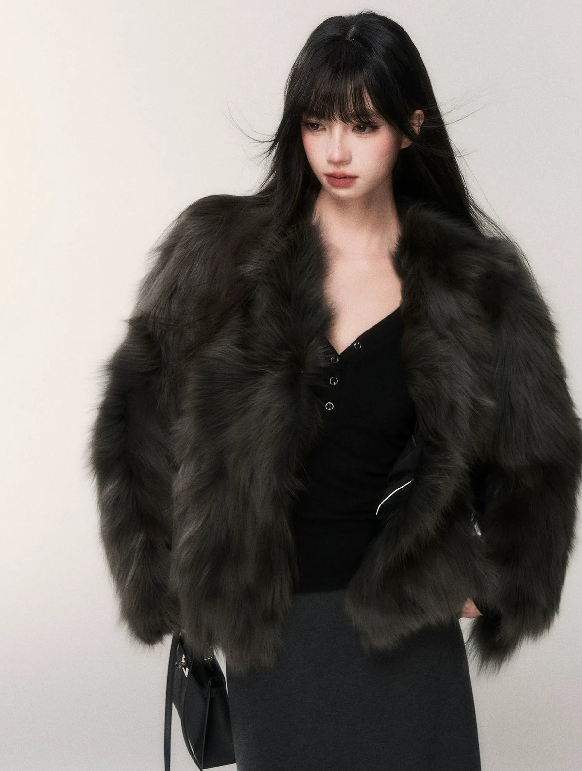 Crown-Grade Fox Fur Jacket