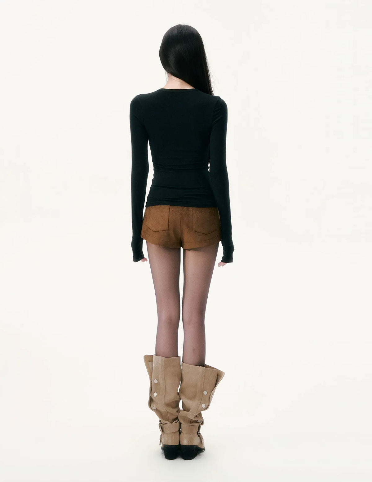 Top Henley que define la cintura con elasticidad — Cargar imagen 9 en vista de galería