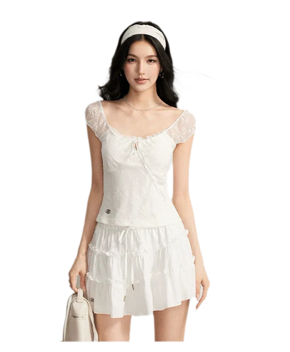 Lace Tie Skirt