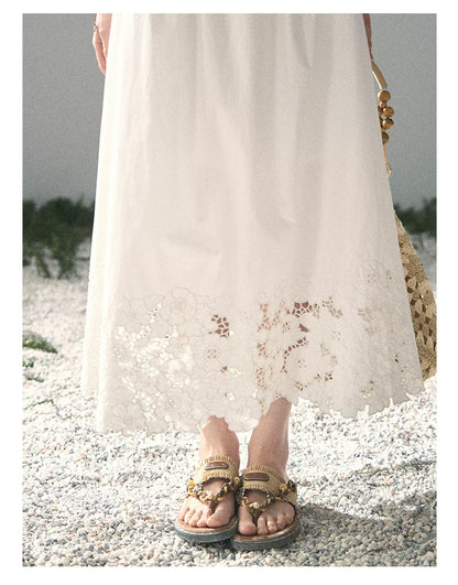 "Summer Breeze on Cloud Shoulders" French Lace Two-Piece