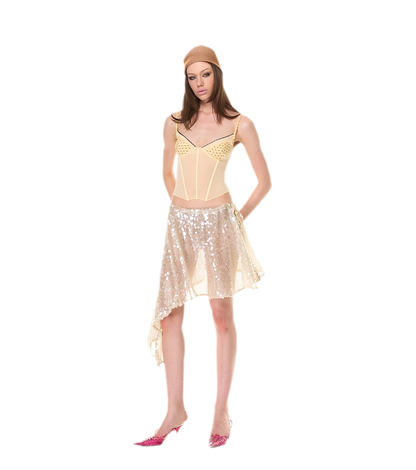 Shimmering Asymmetric Cover-Up