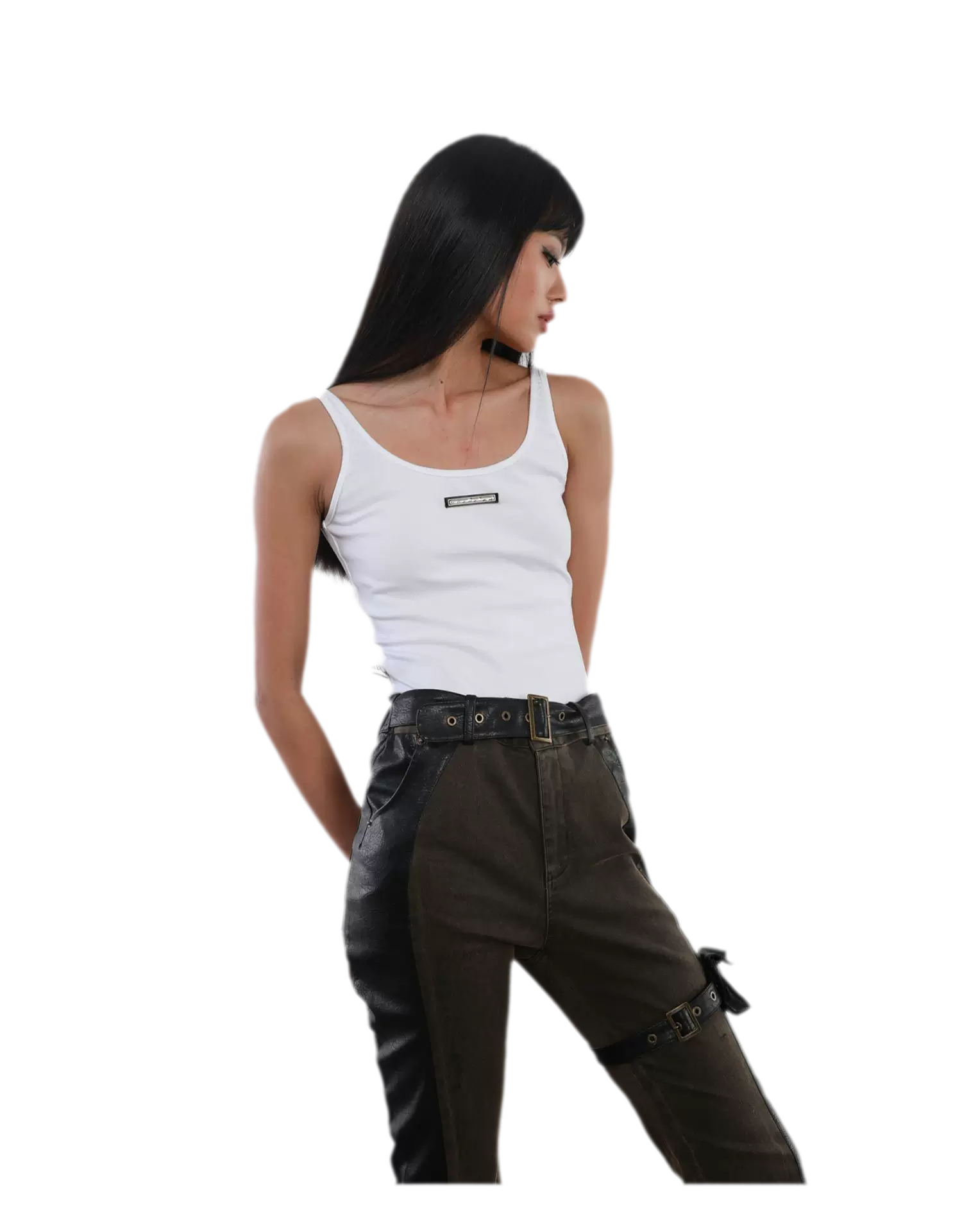 Scoop Waist Tie Top