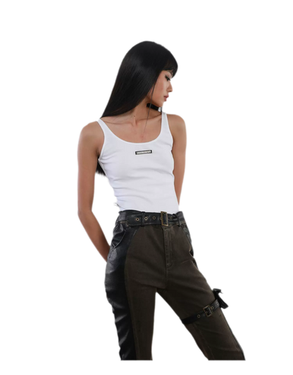 Scoop Waist Tie Top