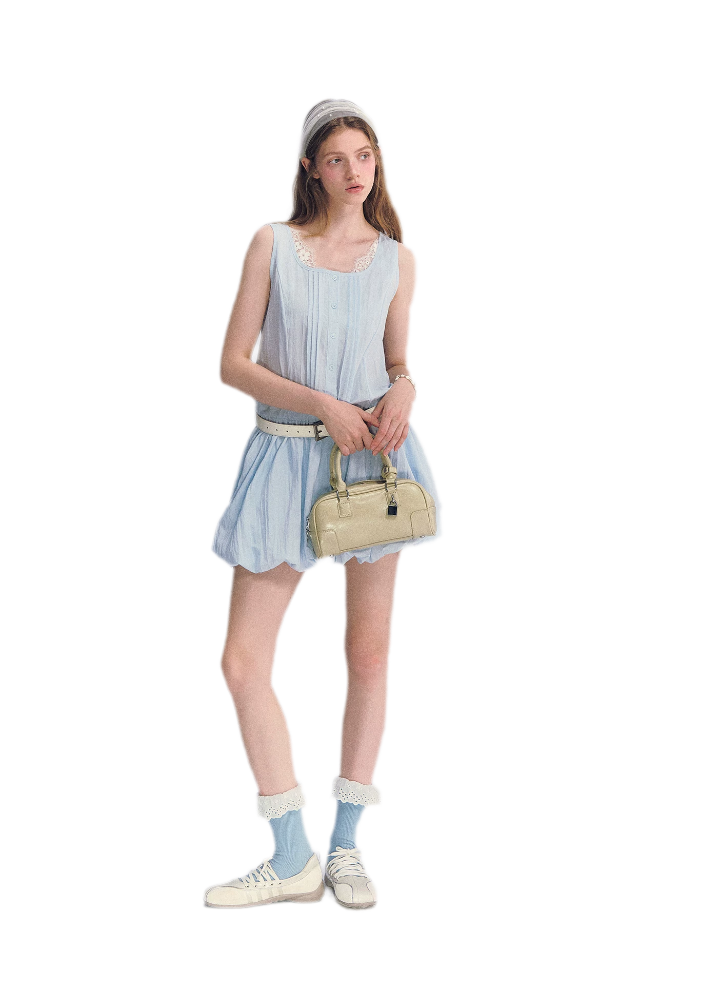 Lace Square Neck Dress