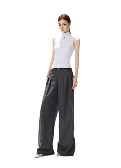 Tailored Wide-Leg Pants