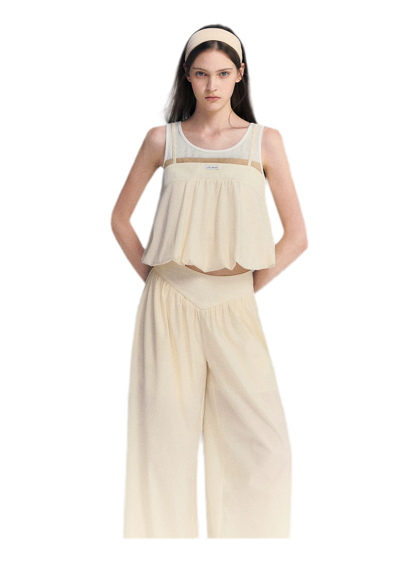 Contrast Faux Layered Set