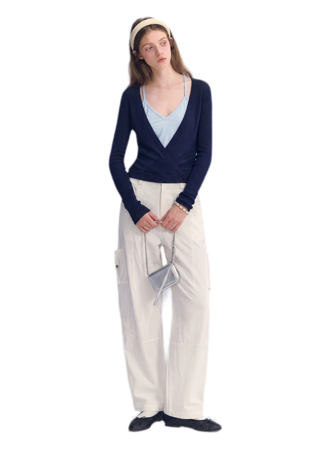 Lyocell Faux Two Knit