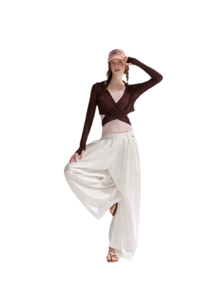 Tie Front Shrug Tank