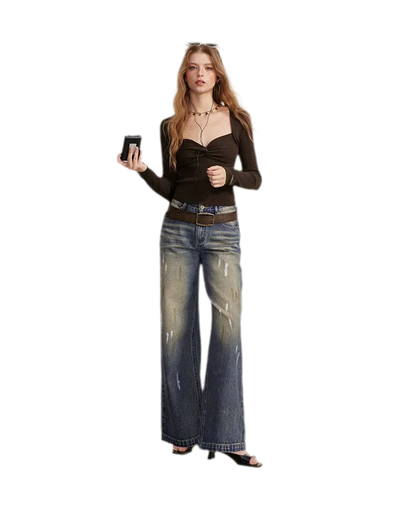 Twist Front Knit Top