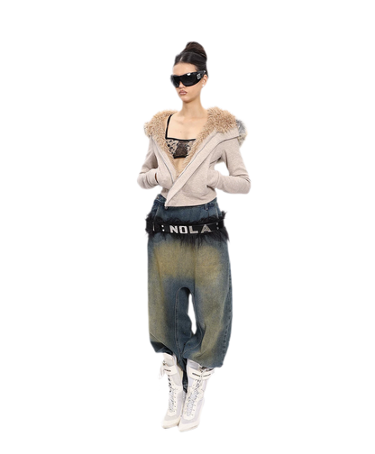 Hooded Plush Zip Set