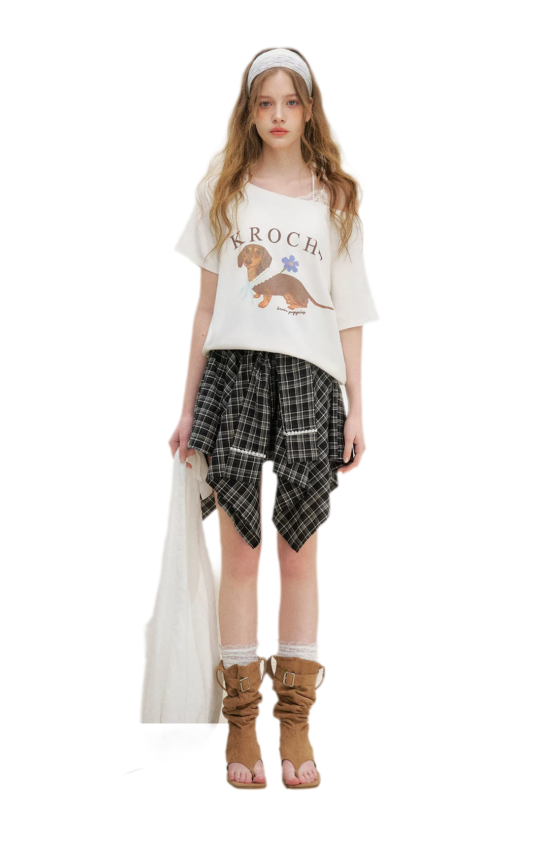 Handpainted Dachshund Tee Cami