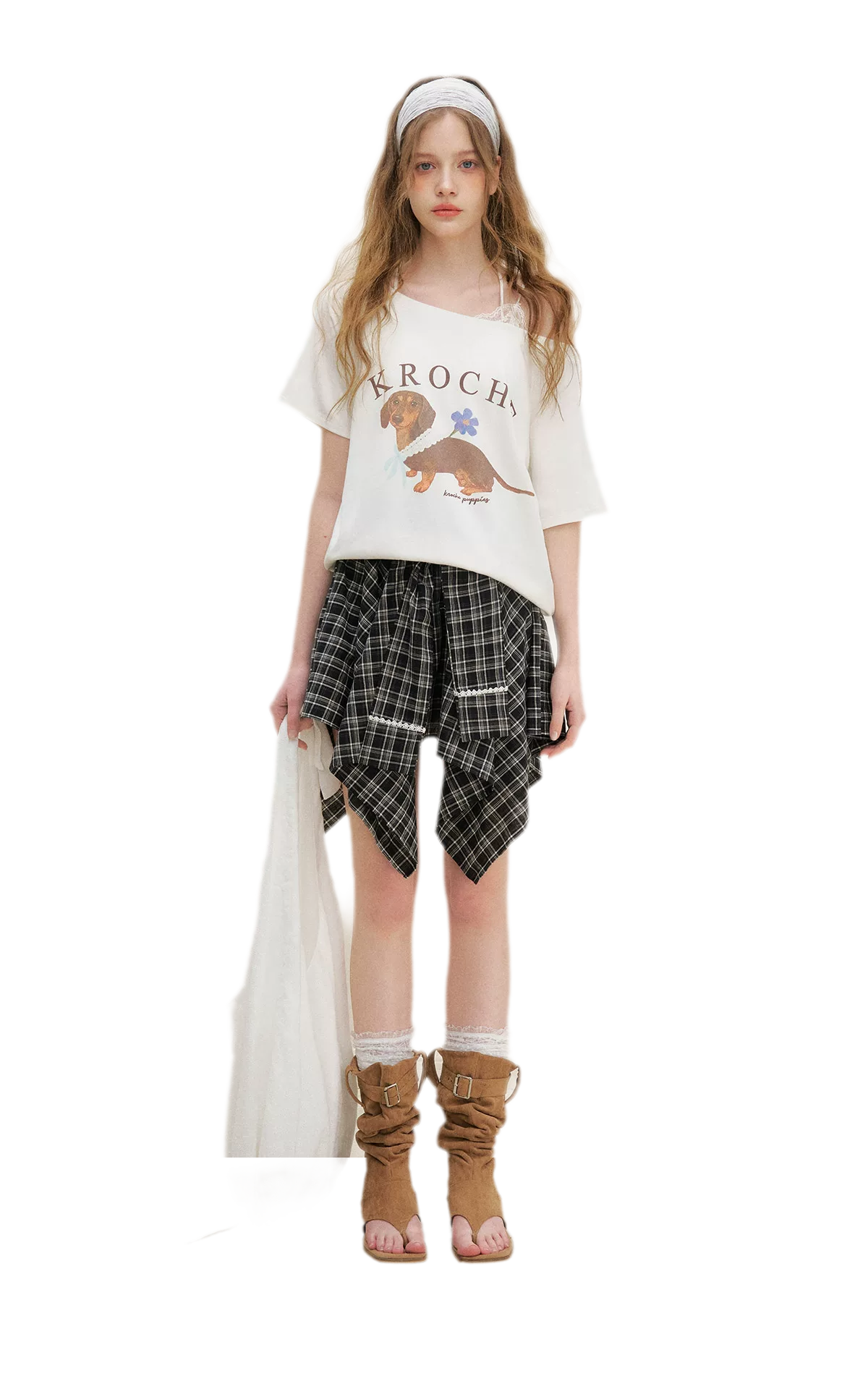 Handpainted Dachshund Tee Cami