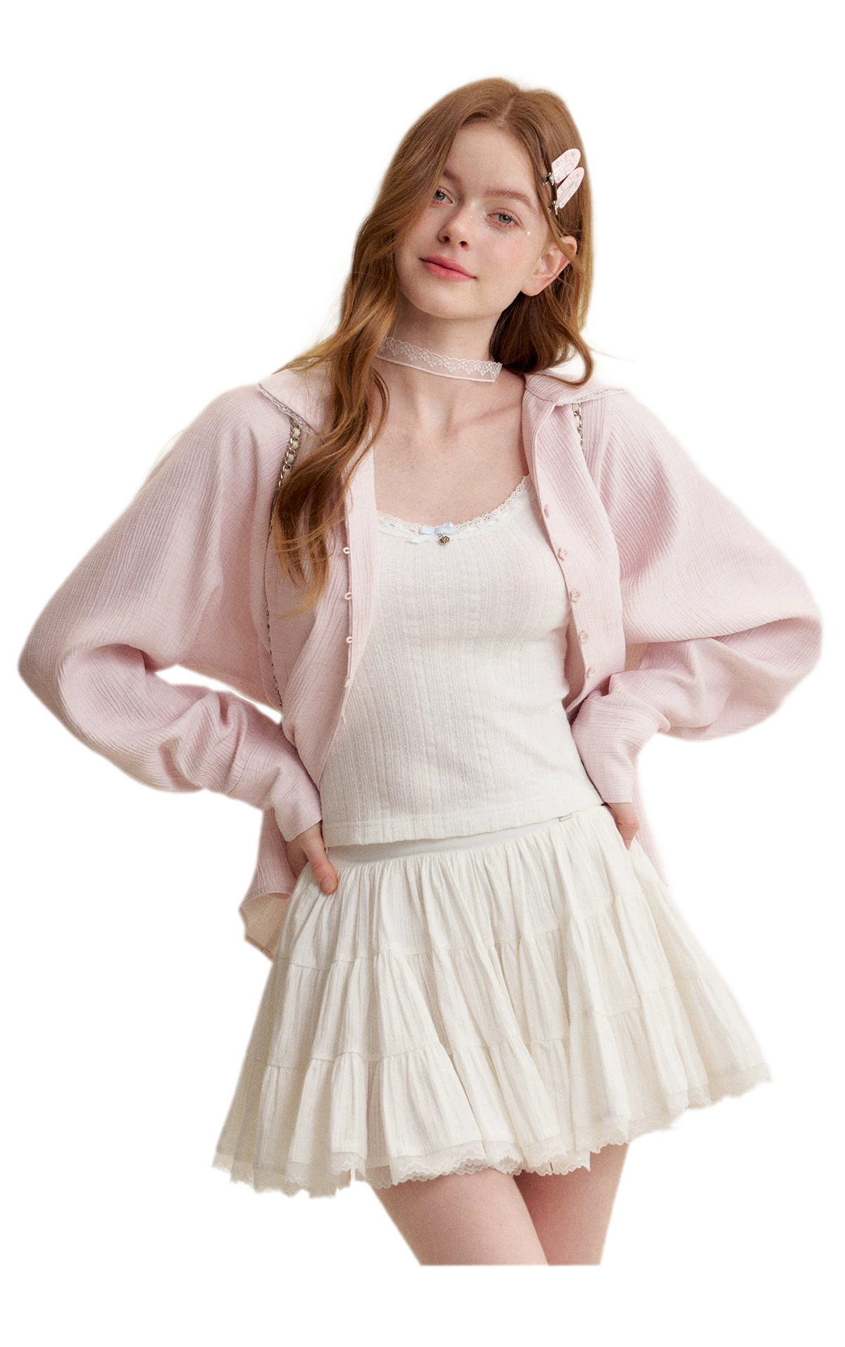 Romantic Lace Puff Skirt