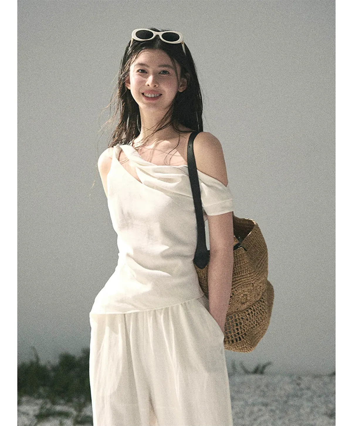 Textured Slouchy Wide-Leg Set