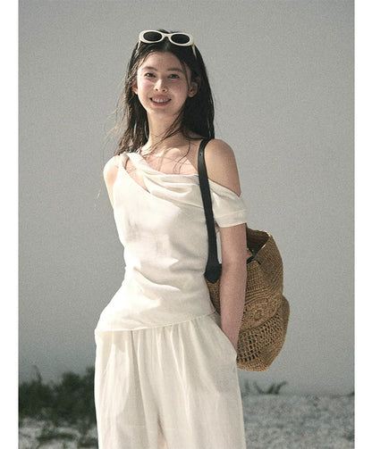 Textured Slouchy Wide-Leg Set