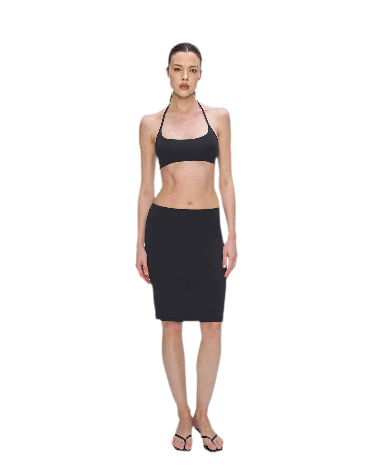 Nude Feel Layered Skirt
