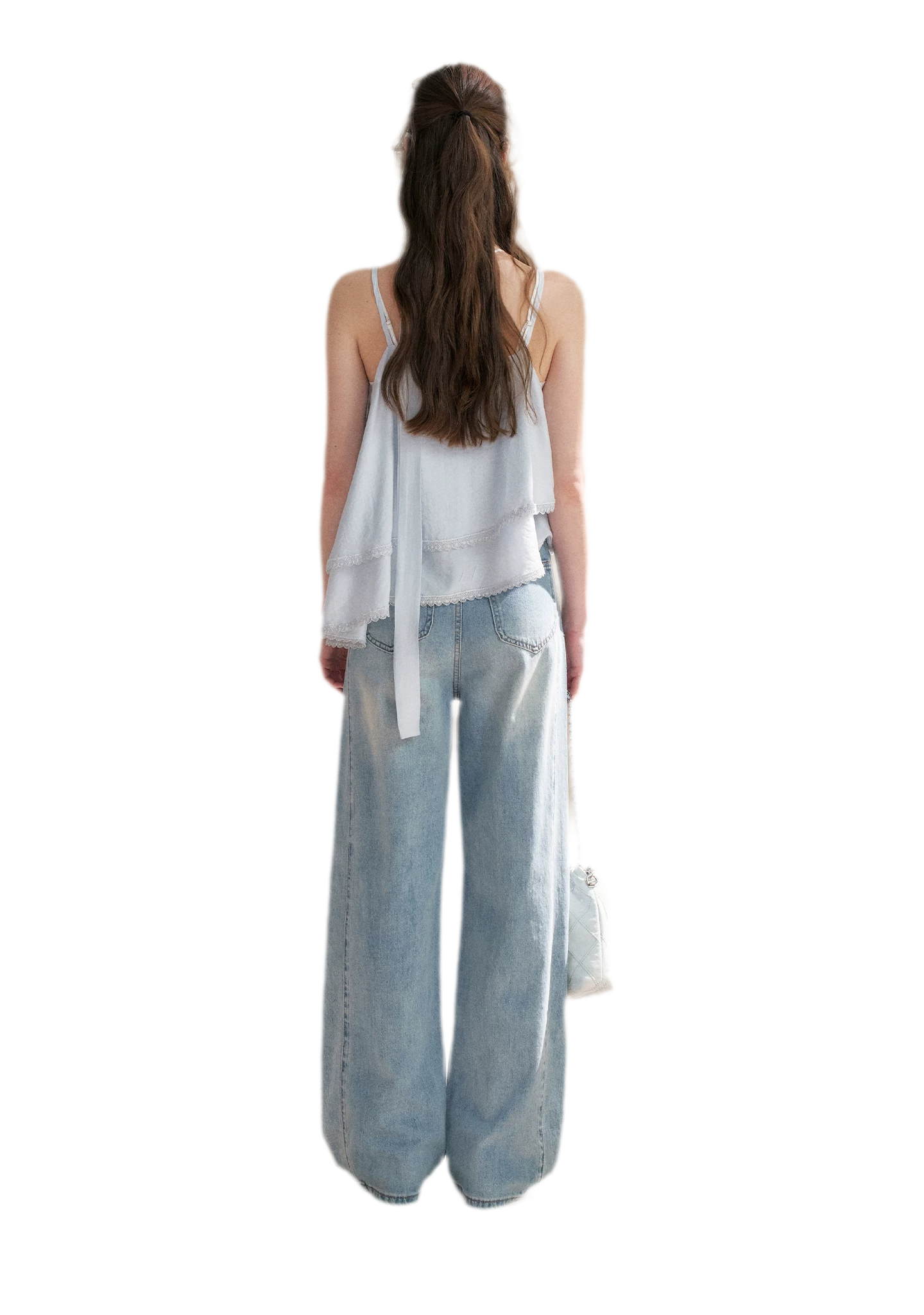 Asymmetrical Lace V-Neck Camisole