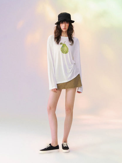 Large Pear Long Sleeve T-shirt