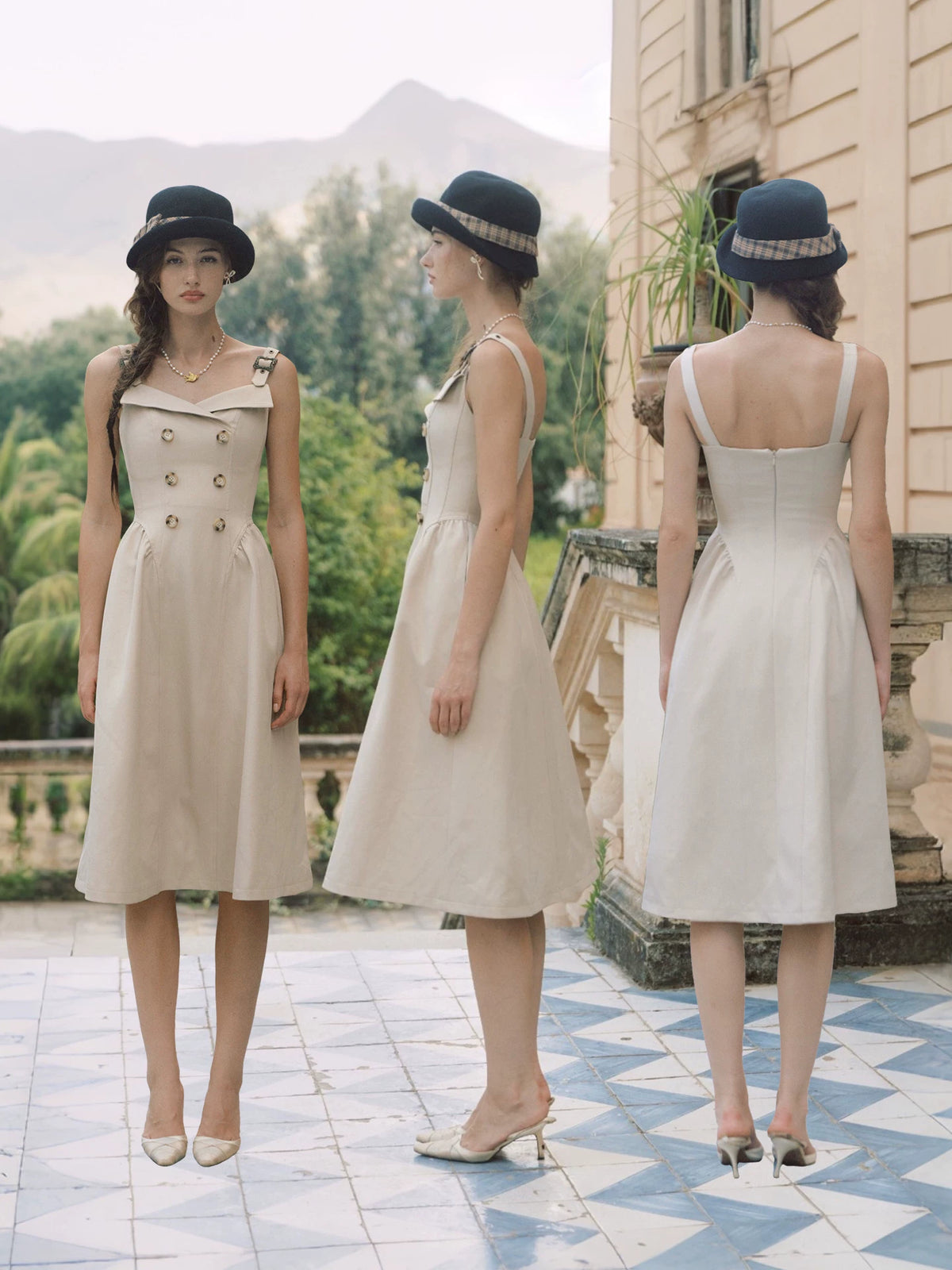 Structured Vintage Jacket Dress Set