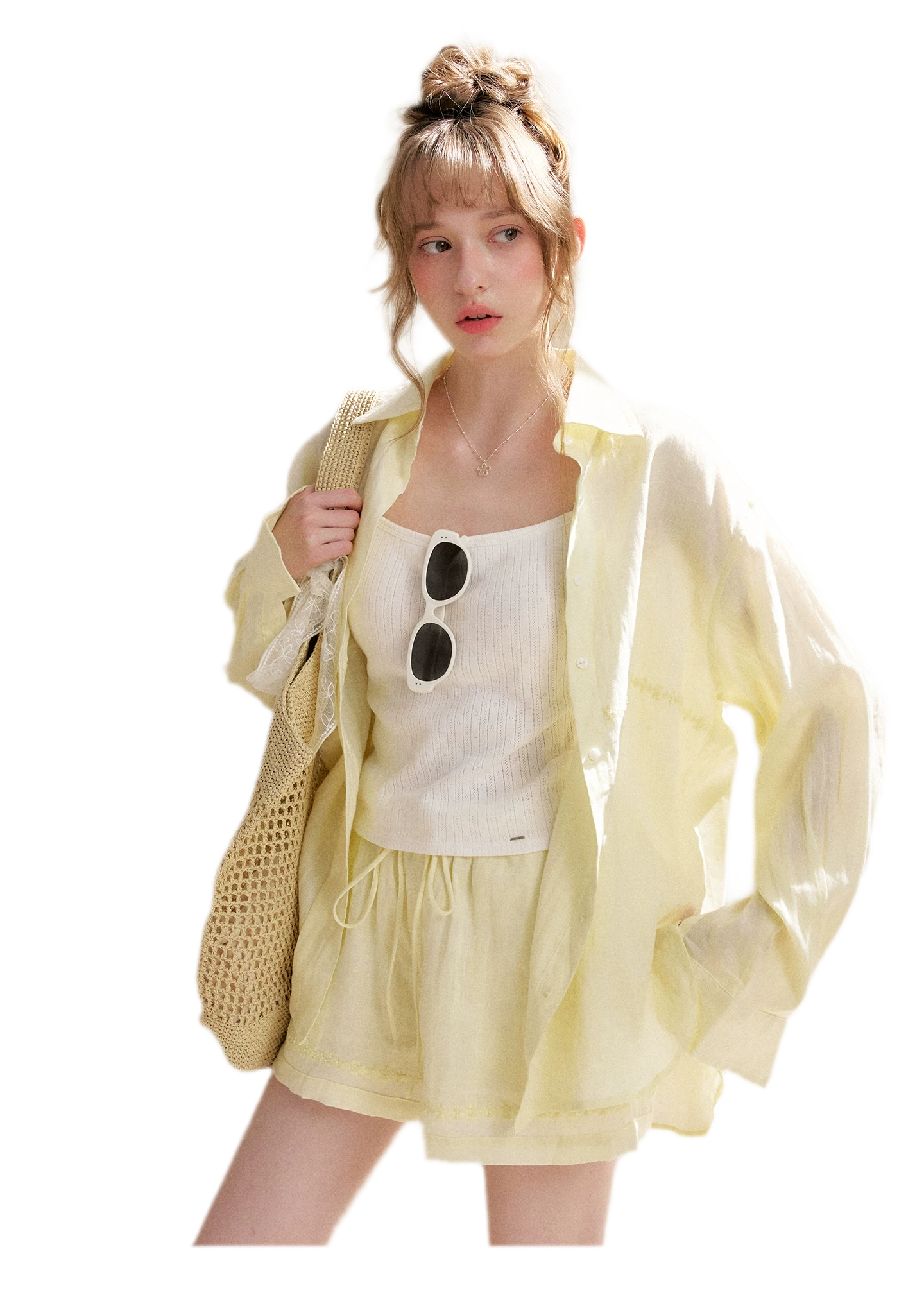 Tencel Linen Beaded Set
