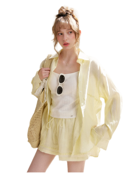 Tencel Linen Beaded Set