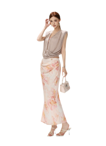 Shimmer Knit Twist Top
