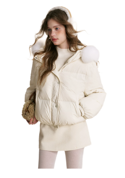 Puffer Hooded Down Jacket