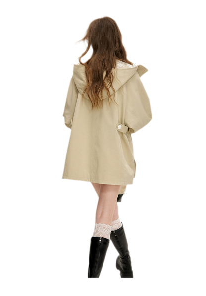 Lace Layered A-Line Windbreaker