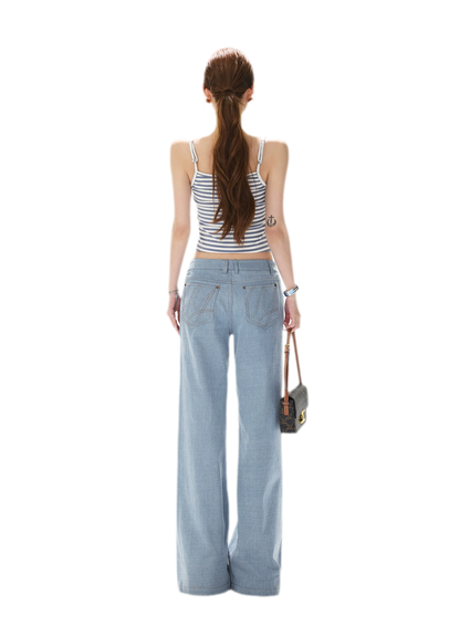 Stripe Cropped Cami Top