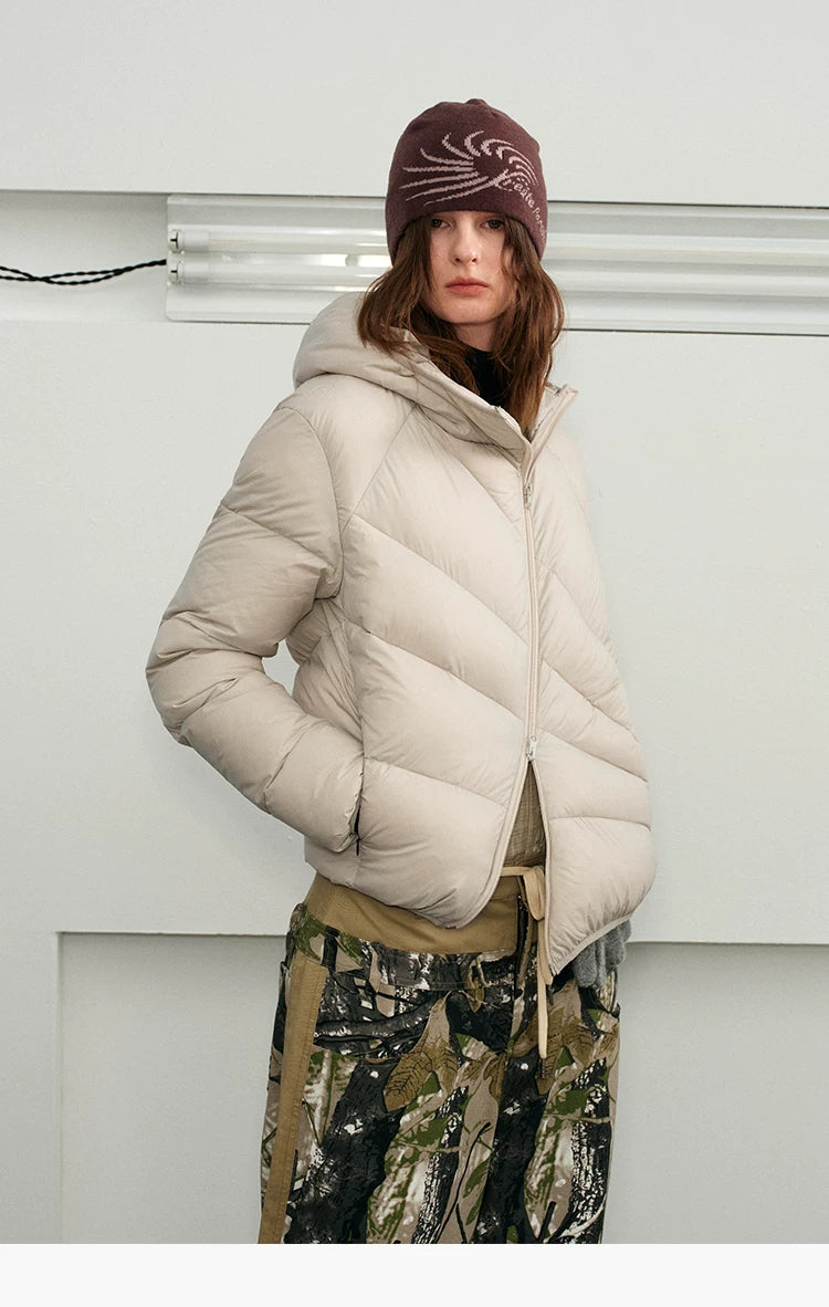 Lightweight Hooded Down Jacket