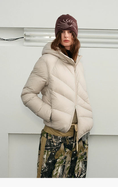 Lightweight Hooded Down Jacket