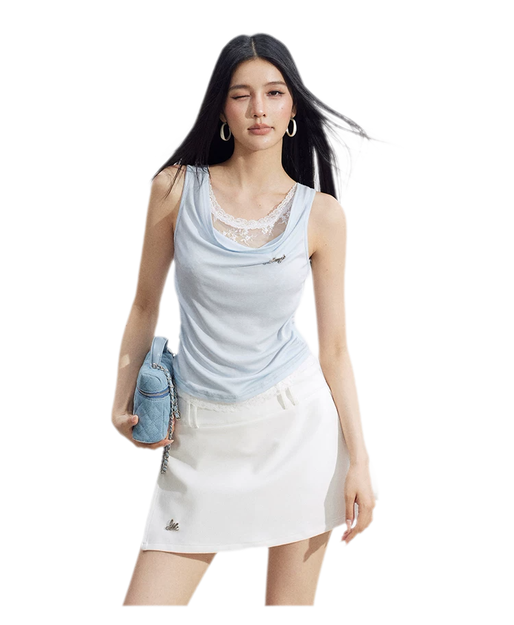 Lace Cowl Tank