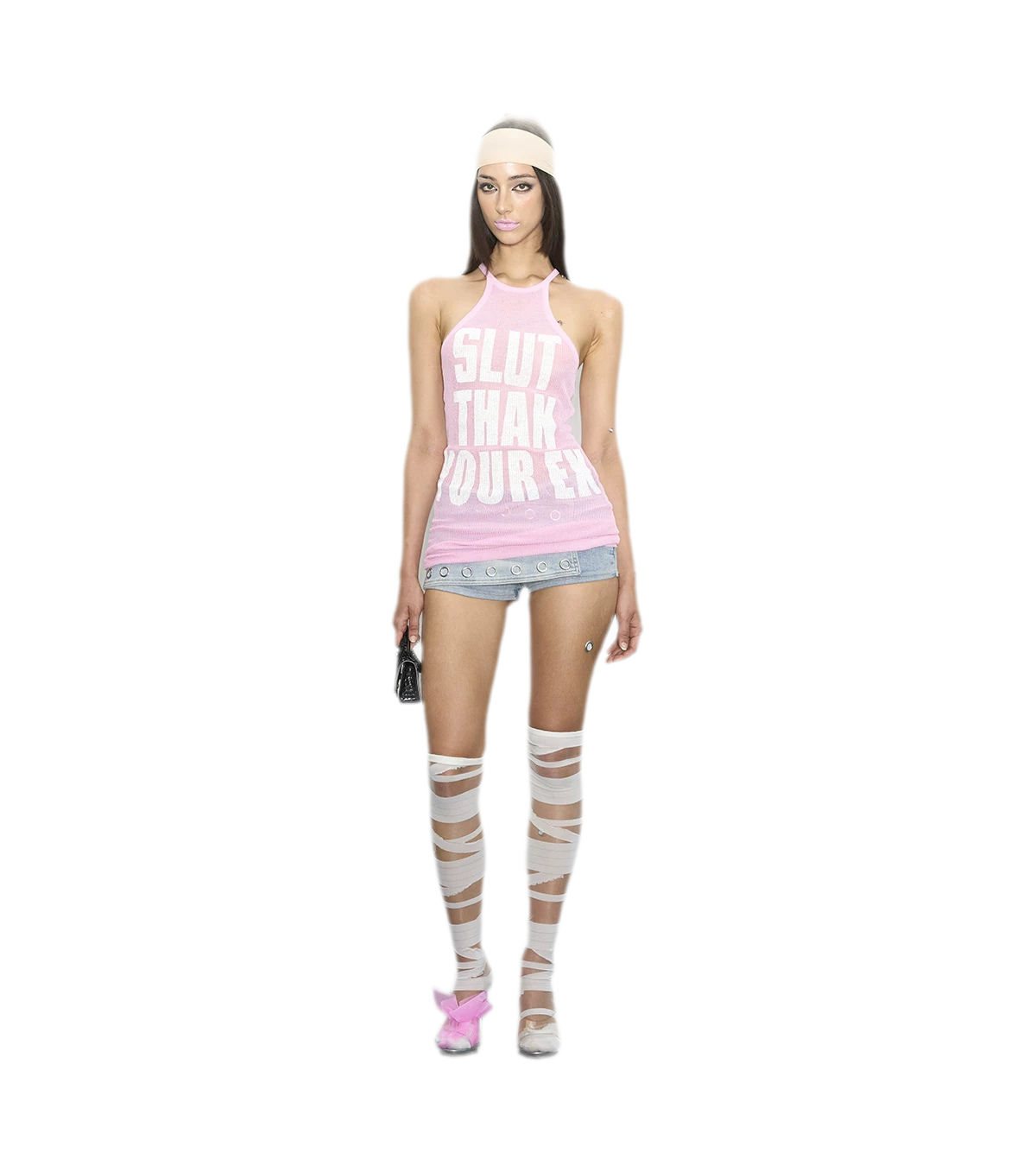 Letter Print Knit Dress