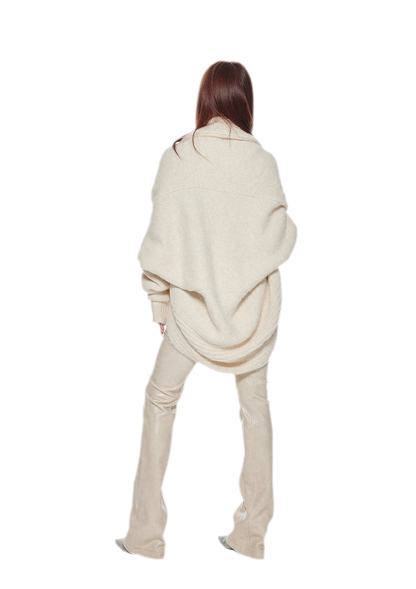 Oversized Shawl Knit Cardigan