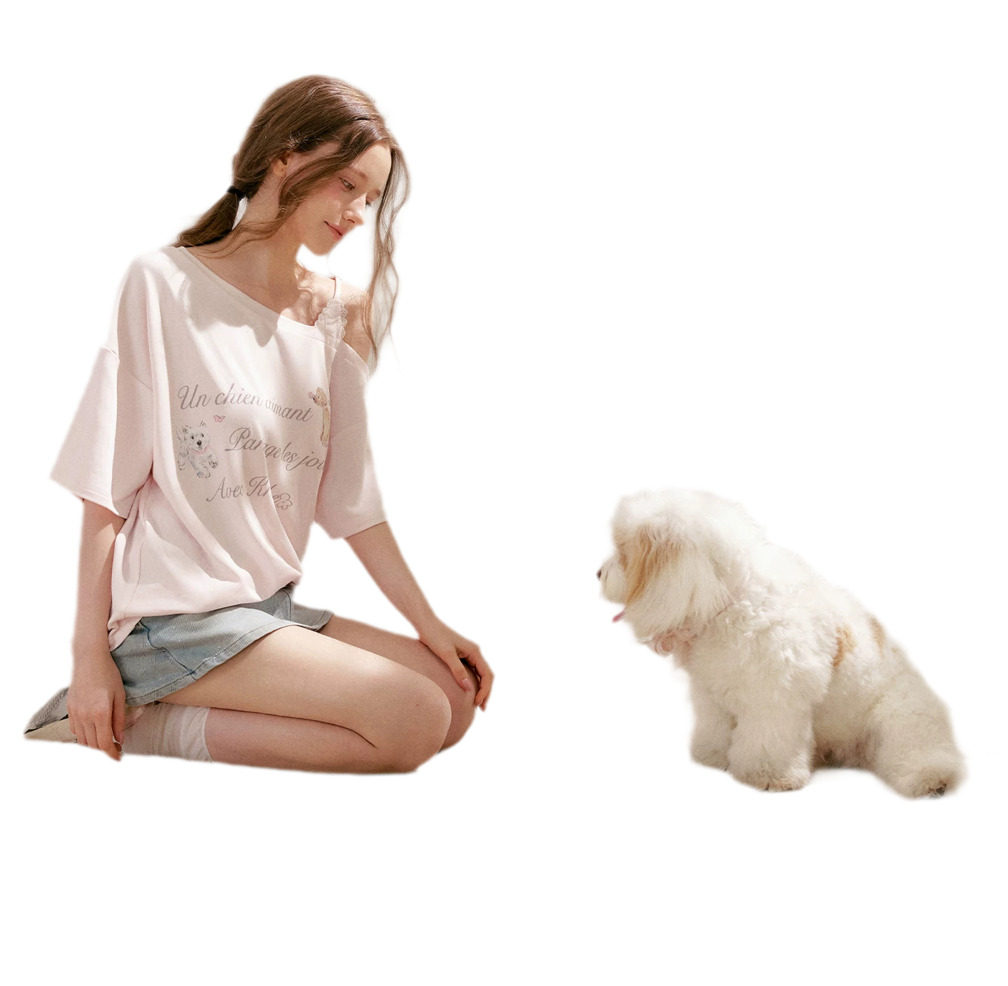 Modal Cotton Lace Tee