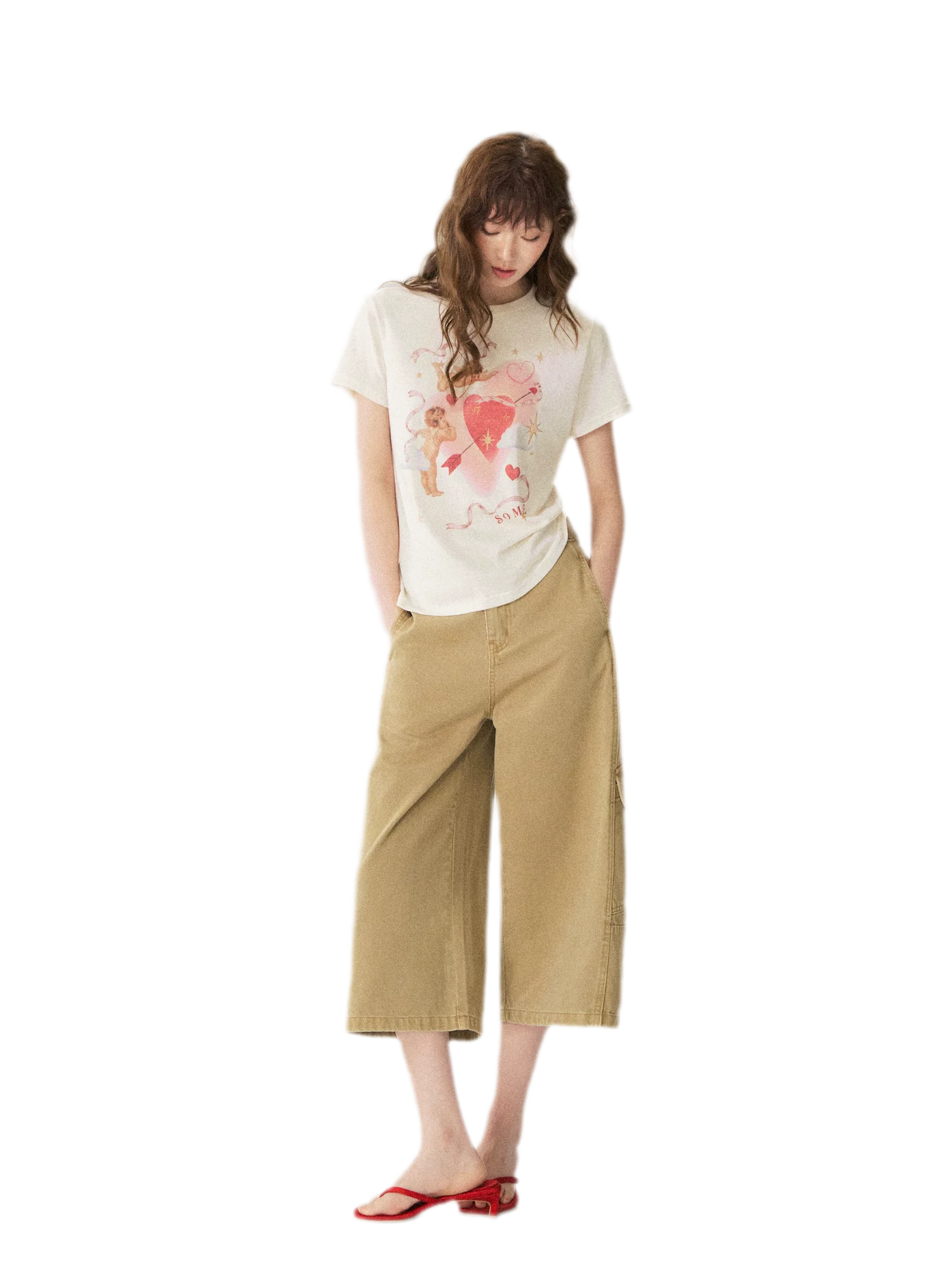 Utility Denim Capri Pants