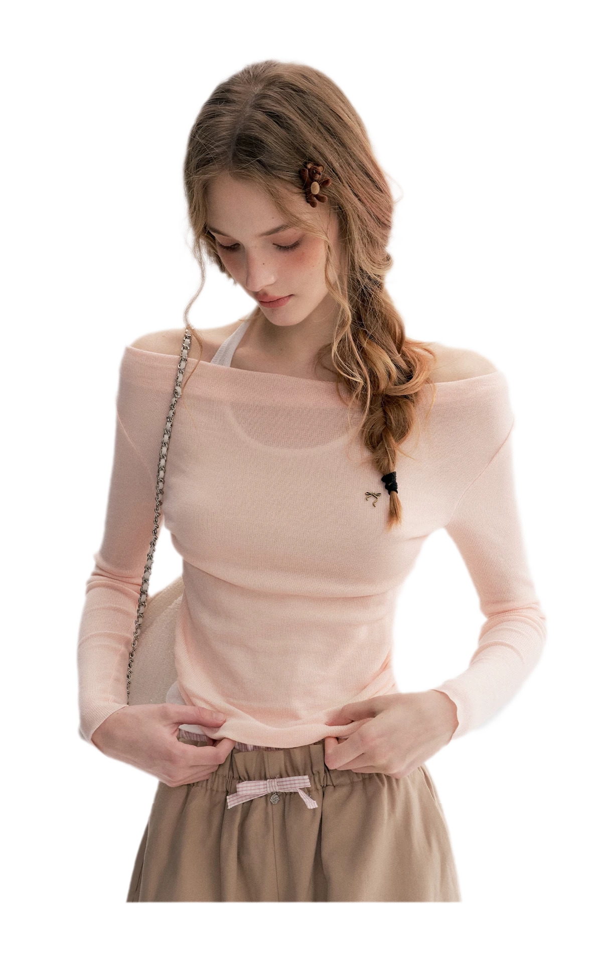 Lyocell Halter Knit Top