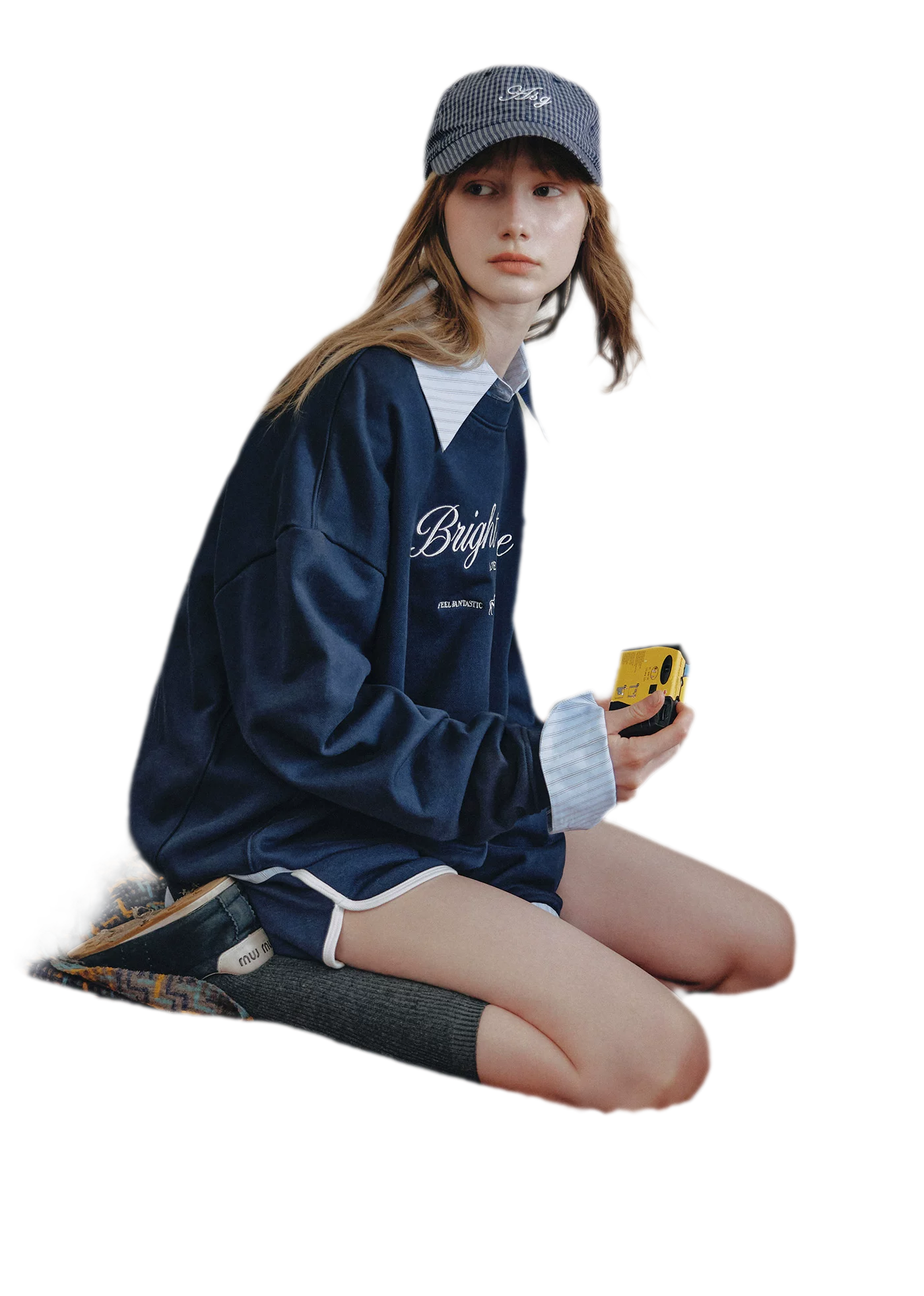 Embroidered Graphic Crewneck Sweatshirt