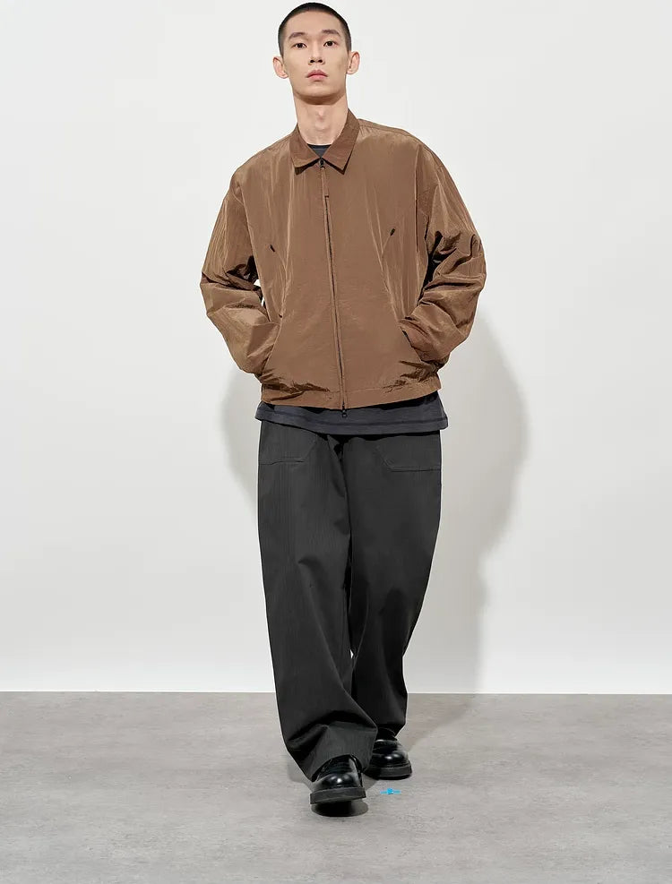 Textured Curved Panel Jacket