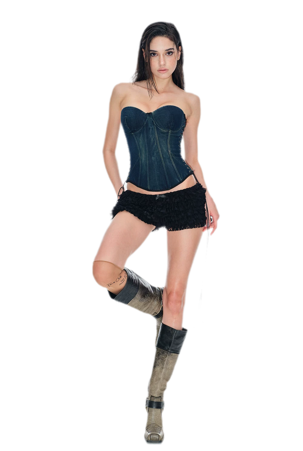 Lace Tulle Short Shorts