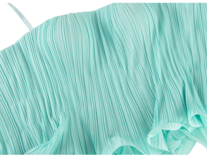 Pleated Structured Bandeau Corset Top